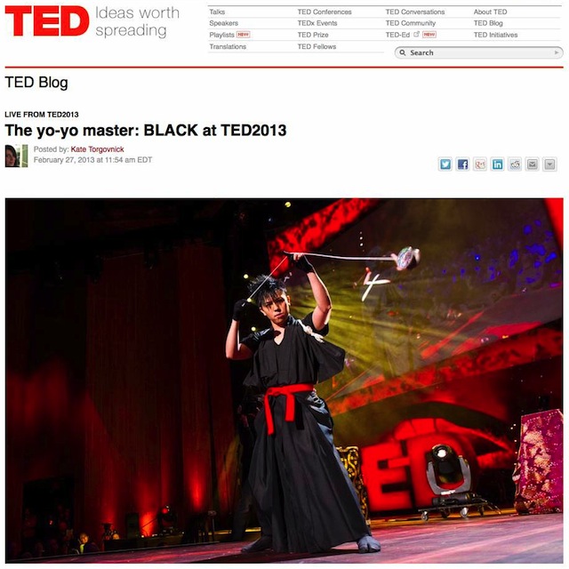 The yo-yo master- BLACK at TED2013